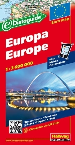 EUROPA Euro map Europe mapa samochodowa 1:3 600 000 HALLWAG (1)