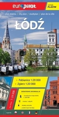 ŁÓDŹ plan miasta plastik 1:24 500 EUROpilot (1)