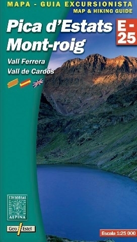 PICA D'ESTATS - MONT ROIG - VALL FERRERA - VALL DE CARDOS mapa turystyczna 1:25 000 ALPINA EDITORIAL (1)