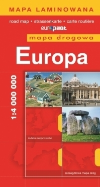 EUROPA laminowana mapa drogowa 1:4 000 000 EUROPILOT (1)