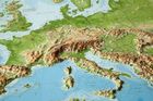 EUROPA mapa plastyczna w ramie 1:8 000 000 GEORELIEF (3)