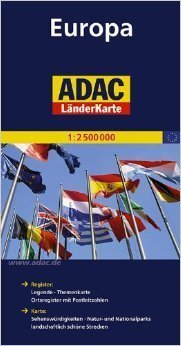 EUROPA mapa samochodowa 1:2 500 000 ADAC (1)