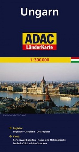 WĘGRY mapa samochodowa 1:300 000 ADAC (1)