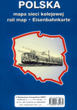 POLSKA mapa laminowana sieci kolejowej 1:960 000 KARTA