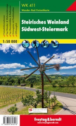 STEIRISCHES WEINLAND - SÜDWEST-STEIERMARK mapa turystyczna 1:50 000 FREYTAG & BERNDT (1)