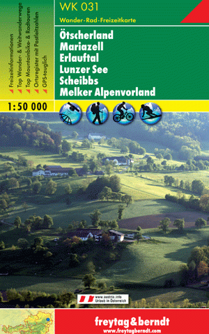 OTSCHERLAND - MARIAZELL - SCHEIBBS - LUNZER SEE mapa turystyczna 1:50 000 FREYTAG & BERNDT (1)