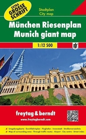 MONACHIUM duży plan miasta na spirali 1:12 500 FREYTAG & BERNDT (1)