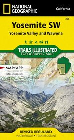 YOSEMITE SW 306 YOSEMITE VALLEY & WAWONA mapa wodoodporna 1:40 000 NATIONAL GEOGRAPHIC
