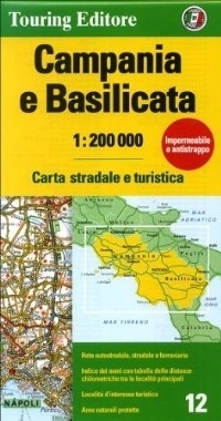 KAMPANIA BASILICATA mapa samochodowa 1:200 000 TOURING EDITORE (1)