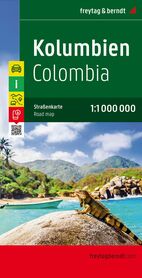 KOLUMBIA COLOMBIA mapa 1:1 000 000 FREYTAG & BERNDT