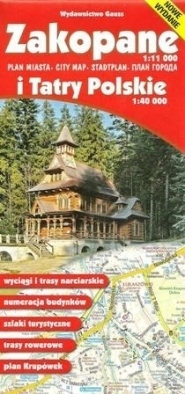 ZAKOPANE I TATRY POLSKIE mapa turystyczna 1:40 000 GAUSS (1)