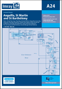 A24 Anguilla - St Martin - St Barthélémy wybrzeże mapa morska 1:100 000 IMRAY (1)