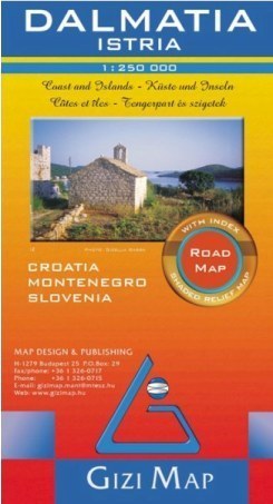 CHORWACJA - DALMACJA ISTRIA mapa samochodowa 1:250 000 GIZIMAP (Dalmacia Istria Road Map) (1)