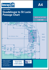 A4 GWADELUPA Guadeloupe to St. Lucia Passage Chart mapa morska 1:400 000 IMRAY