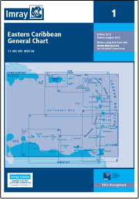 1 KARAIBY WSCHODNIE Eastern Caribbean General Chart mapa morska 1:1 800 000 IMRAY (1)
