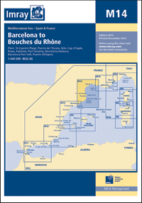M14 Barcelona - Delta Rodanu mapa morska 1:440 000 IMRAY (1)