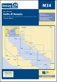 M34 ZATOKA WENECKA Golfo di Venezia mapa morska 1:220 000 IMRAY (1)
