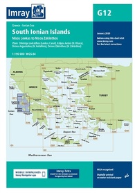 G12 POŁUDNIOWE WYSPY JOŃSKIE South Ionian Islands mapa morska 1:190 000 IMRAY