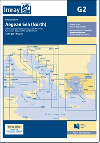 G2 PÓŁNOCNE MORZE EGEJSKIE Aegean Sea North mapa morska 1:750 000 IMRAY (1)