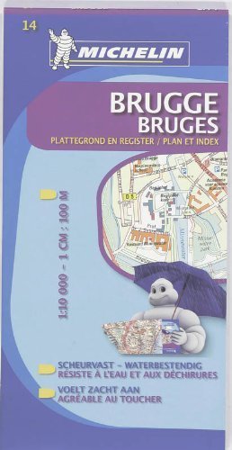 BELGIA - BRUGGE,BRUGES plan miasta 1:10 000 MICHELIN (1)