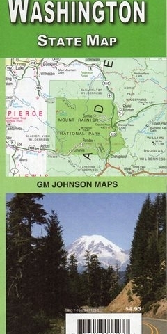 WASZYNGTON mapa samochodowa GM JOHNSON USA