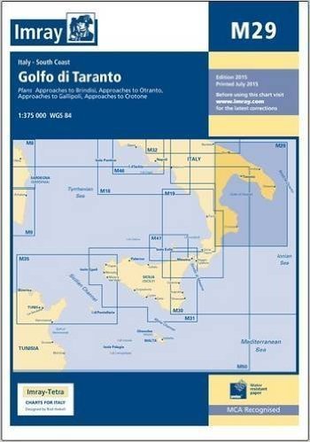 M29 Zatoka Tarencka mapa morska 1:375 000 IMRAY (1)