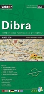 DIBRA laminowana mapa samochodowo turustyczna VEKTOR ALBANIA (1)