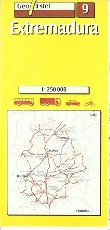 ESTREMADURA mapa samochodowa 1:250 000 GEOESTEL (1)