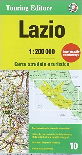 LAZIO LACJUM mapa samochodowa 1:200 000 TOURING EDITORE (1)