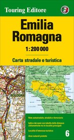 EMILIA-ROMANIA mapa samochodowa 1:200 000 TOURING EDITORE