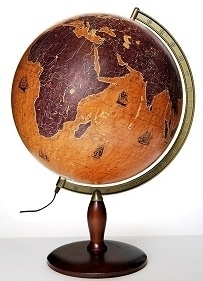 Globus 420mm żaglowce podświetlany GŁOWALA 3134 (1)