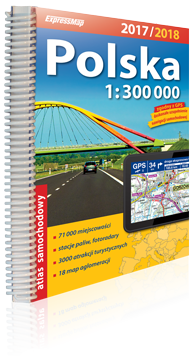 POLSKA atlas samochodowy 1:300 000 2016/2017 EXPRESSMAP (1)