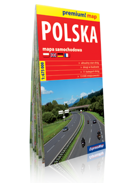 POLSKA mapa samochodowa w kartonowej okładce 1:675 000 EXPRESSMAP