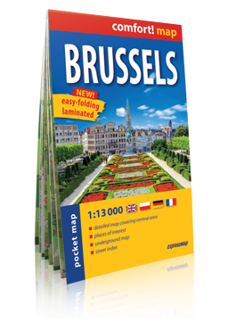 BRUKSELA BRUSSELS KIESZONKOWY laminowany plan miasta 1:13 000 wersja angielska EXPRESSMAP (1)