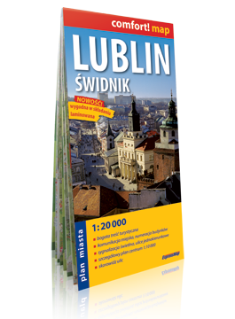 Lublin Świdnik laminowany plan miasta  1:20 000 EXPRESSMAP