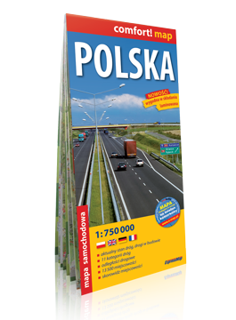 POLSKA 1:750 000 laminowana mapa samochodowa EXPRESSMAP