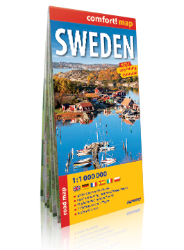 Szwecja laminowana mapa samochodowa  1:1 000 000 wersja angielska EXPRESSMAP (1)