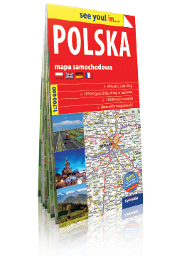 POLSKA papierowa mapa samochodowa 1:700 000 EXPRESSMAP