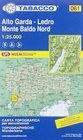 Alto Garda / Ledro / Monte Baldo North 061 mapa turystyczna 1:25 000 TABACCO 2021 (1)