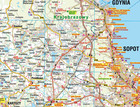 WOJEWÓDZTWO POMORSKIE mapa krajoznawczo-samochodowa 1:230 000 STUDIO PLAN (3)