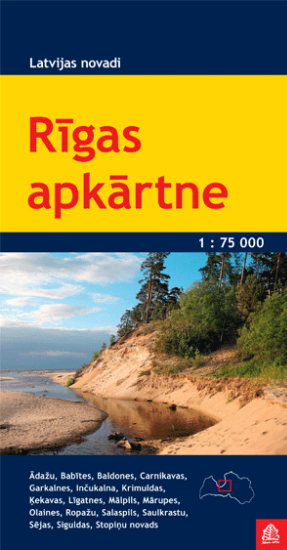 OKOLICE RYGI ŁOTWA Rigas apkartne mapa turystyczna 1:75 000 JANA SETA (1)