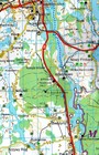 KRUTYNIA Szlak kajakowy mapa turystyczna FOLIOWANA wersja angielska/niemiecka 1:100 000 TD (2)
