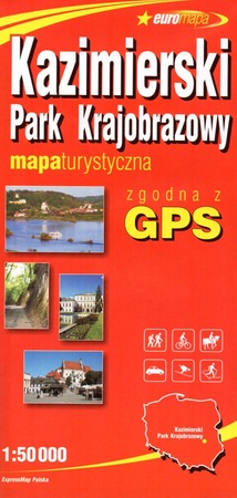 KAZIMIERSKI PARK KRAJOBRAZOWY papierowa mapa turystyczna 1:50 000 EXPRESSMAP (1)