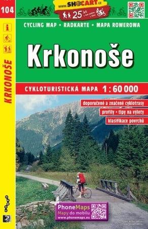 104 KARKONOSZE CZECHY mapa turystyczna rowerowa 1:60 000 SHOCART (1)
