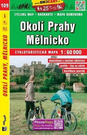 109 PRAGA OKOLICE MIELNIK CZECHY mapa turystyczna rowerowa 1:60 000 SHOCART (1)