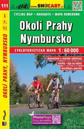 111 PRAGA OKOLICE NYMBURK CZECHY mapa turystyczna rowerowa 1:60 000 SHOCART (1)