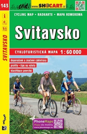 143 SVITAVSKO Svitavy CZECHY mapa turystyczna rowerowa 1:60 000 SHOCART (1)