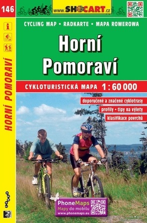 146 GÓRNE MORAWY CZECHY mapa turystyczna rowerowa 1:60 000 SHOCART (1)