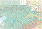 UZBEKISTAN  KAZACHSTAN mapa 1:1 580 000 / 1:3 000 000 ITMB (3)