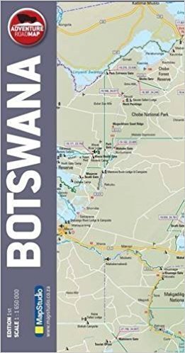 BOTSWANA mapa 1:1 650 000 MAP STUDIO